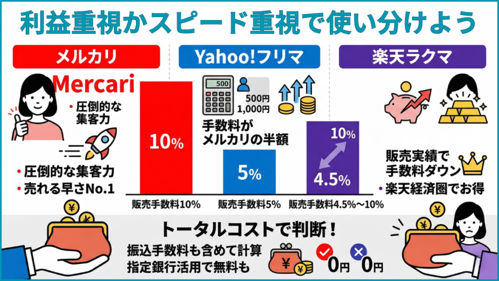 利益重視かスピード重視で使い分けよう