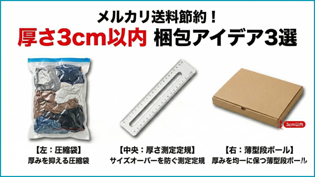 裏ワザ①:梱包で送料を最適化