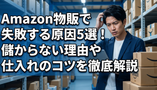 Amazon物販で失敗する原因5選！儲からない理由や仕入れのコツを徹底解説