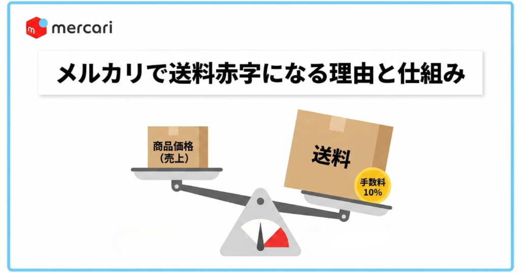 メルカリで送料赤字になる理由と仕組み