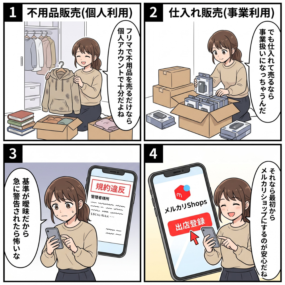どこからが事業？個人利用との違い