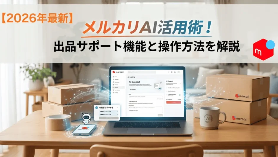 【2026年最新】メルカリAI活用術！出品サポート機能と操作方法を解説