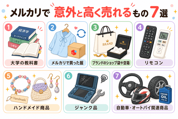 メルカリで意外と高く売れるもの7選