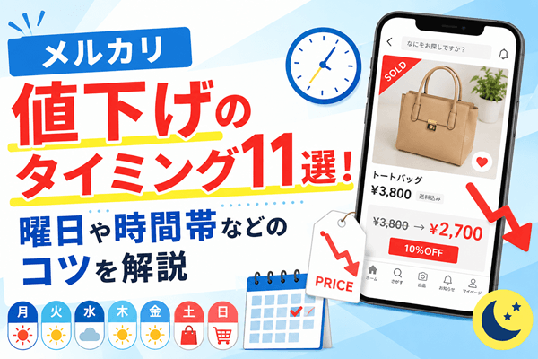 メルカリ値下げのタイミング11選！曜日や時間帯などのコツを解説