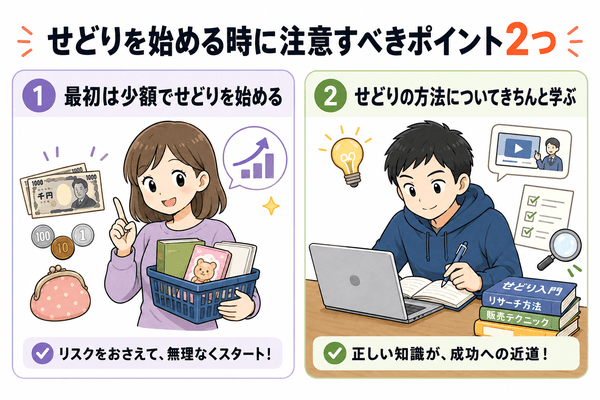 せどりを始める時に注意すべきポイント2つ