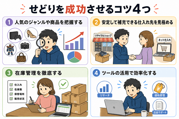 せどりを成功させるコツ4つ