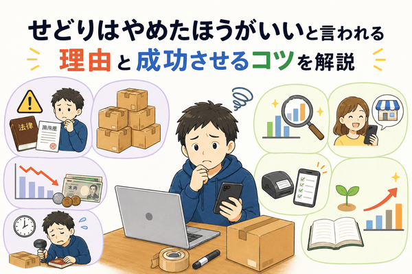 せどりはやめたほうがいいと言われる理由と成功させるコツを解説