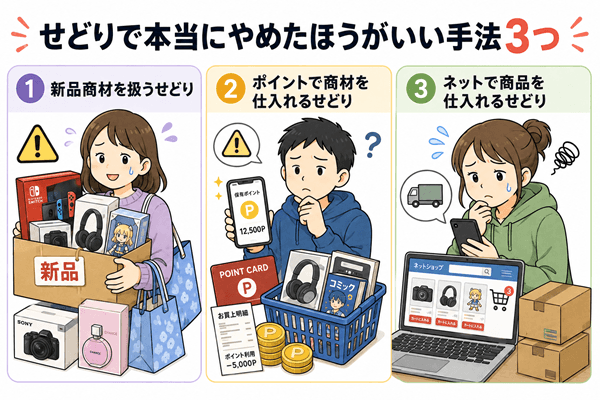 せどりで本当にやめたほうがいい手法3つ