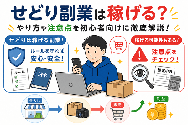 せどり副業は稼げる？やり方や注意点を初心者向けに徹底解説！