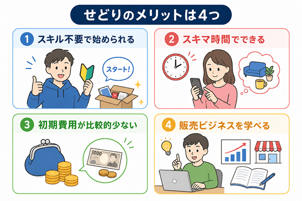 せどりのメリット4つ