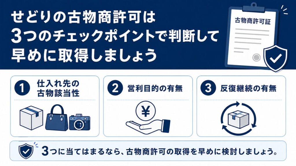 せどりの古物商許可まとめ
