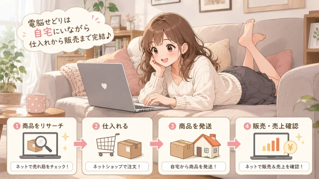 ソファのうえで仕入れから販売まで完結