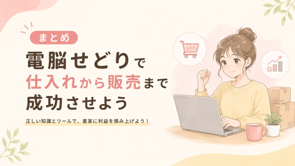 まとめ|電脳せどりで仕入れから販売まで成功させよう