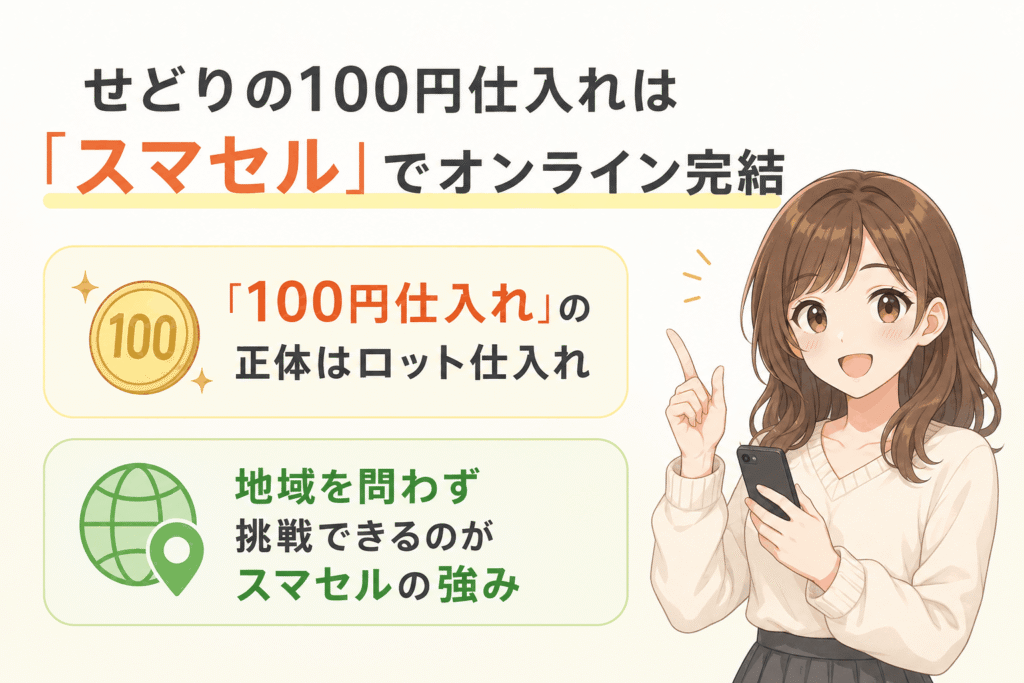 せどりの100円仕入れをスマセルでオンライン完結する方法