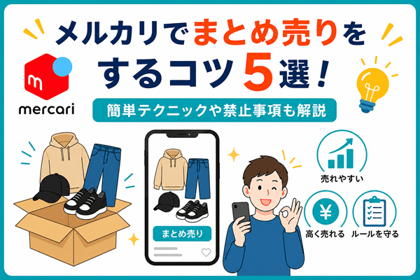 メルカリでまとめ売りをするコツ5選！簡単テクニックや禁止事項も解説