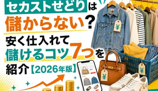 セカストせどりは儲からない？安く仕入れて儲けるコツ7つを紹介【2026年版】