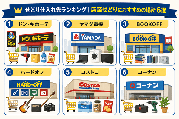 せどり仕入れランキング｜店舗せどりにおすすめの場所6選