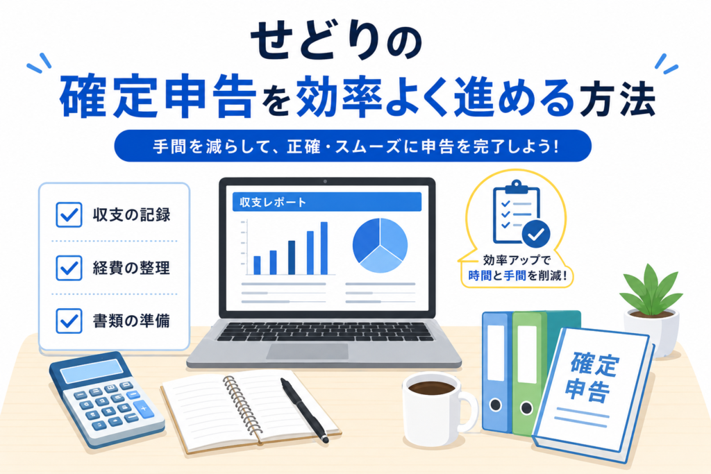 せどりの確定申告を会計ソフトで効率化するイメージ画像