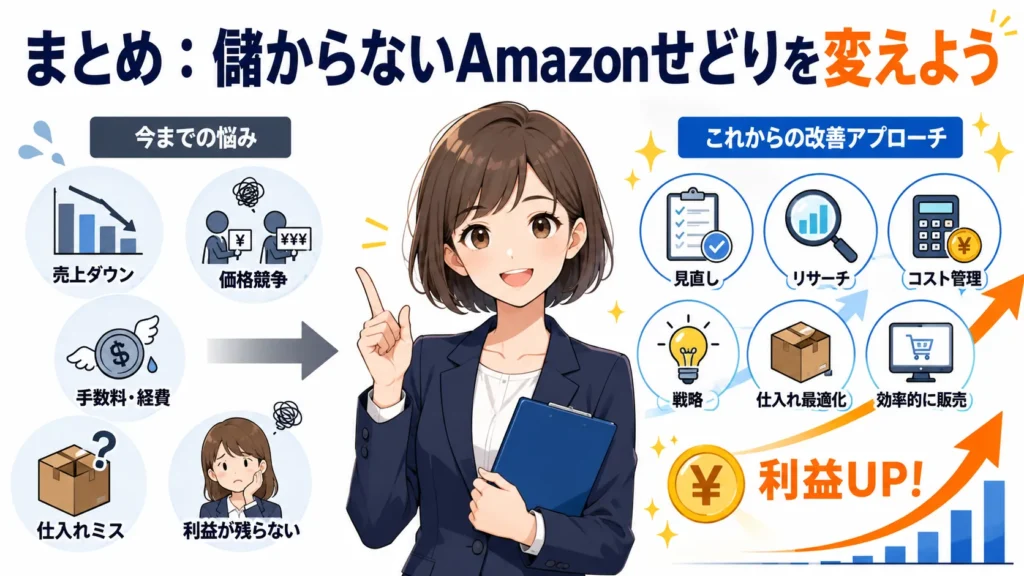 儲からないAmazonせどりを変える方法の図解