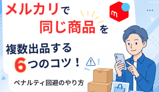 メルカリで同じ商品を複数出品する6つのコツ！ペナルティ回避のやり方