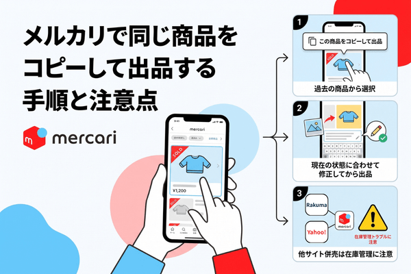 メルカリで同じ商品をコピーして出品する手順と注意点