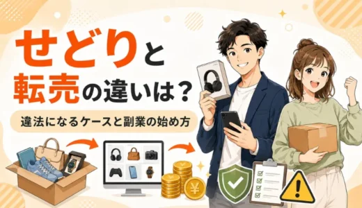 せどりと転売の違いを解説する記事のアイキャッチ画像