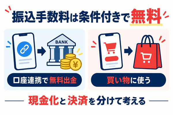 メルカリの振込手数料は条件付きで無料