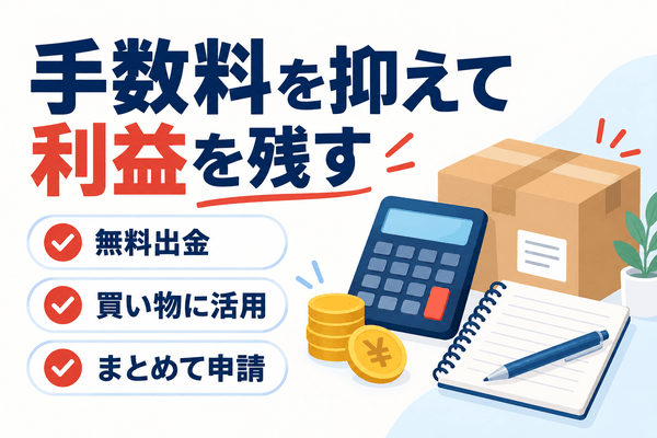振込手数料を抑えてメルカリの利益を残す