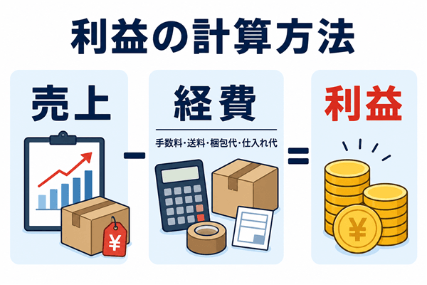 メルカリせどりの利益額の計算方法