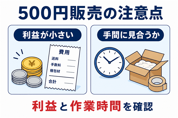 メルカリで500円の商品を出品するにあたって理解すべきこと2選