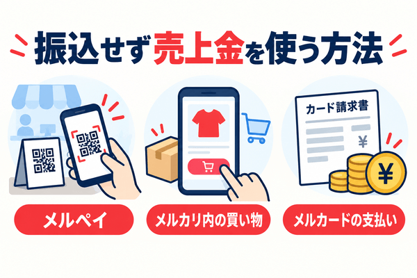 振込せず売上金を使う方法3選