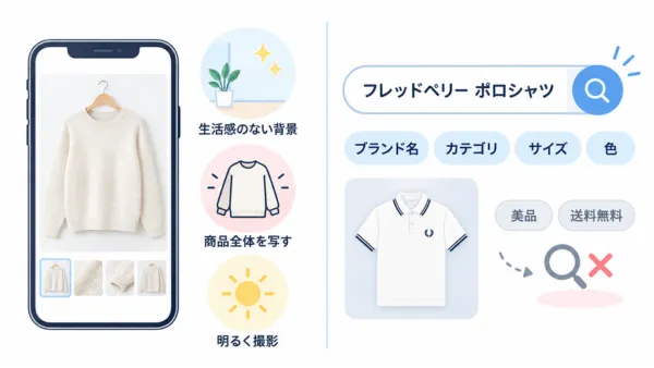 メルカリで売れないときの写真と商品名の見直しポイント